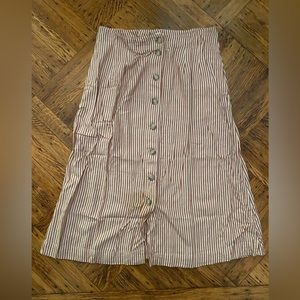 Madewell cotton a-line skirt